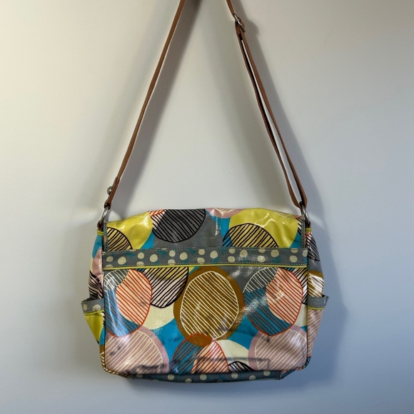 Vintage Fossil Keeper coated canvas messenger bag, multicolour - Picture 7 of 12